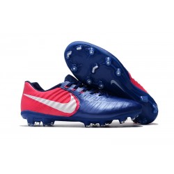 Nike Tiempo Legend VII Men's Leather Boots Blue Pink