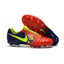 Nike Tiempo Legend VII Men's Leather Boots Barcelona Red