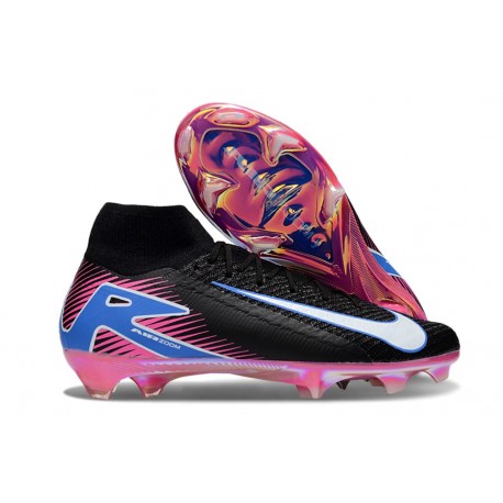 Nike Zoom Mercurial Superfly 10 Elite FG Black White Blue Pink