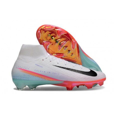 Nike Zoom Mercurial Superfly 10 Elite FG White Black Orange