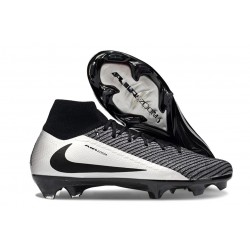 Nike Zoom Mercurial Superfly 10 Elite FG Black Silver