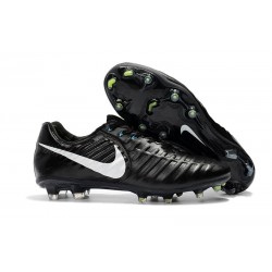 Nike Tiempo Legend VII Men's Leather Boots Black White