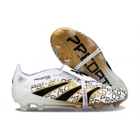 Adidas Predator Elite 25 Fold-Over Tongue Fg White Core Black Met Gold