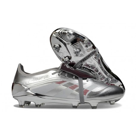 Adidas Predator Elite 25 Fold-Over Tongue Fg Silver