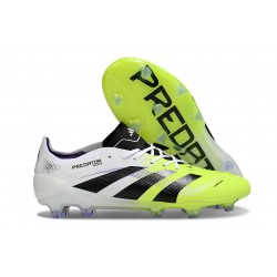 New adidas Predator Elite FG Shoes White Black Lucid Lemon