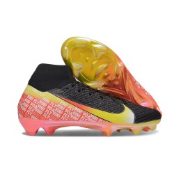New adidas Predator Elite FG Shoes Black Yellow Red