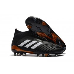 adidas Men's Predator 18+ FG Soccer Cleats - Black White