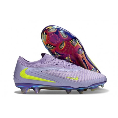 Nike Phantom 6 Elite FG Soccer Boots Purple Yellow