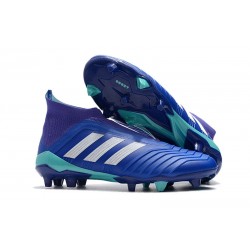 adidas Men's Predator 18+ FG Soccer Cleats - Blue White