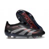 adidas Predator 25 Elite LL FG Soccer Cleat Black Grey Four Lucid Red