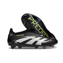 adidas Predator 25 Elite LL FG Soccer Cleat Black White