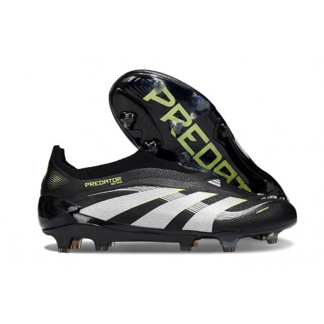 adidas Predator 25 Elite LL FG Soccer Cleat Black White