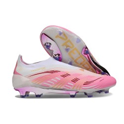 adidas Predator 25 Elite LL FG Soccer Cleat Pink White