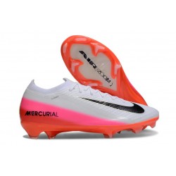 Nike Zoom Mercurial Vapor 16 Elite FG Cleats White Black Red