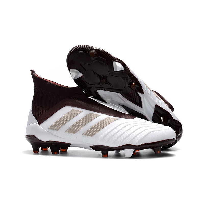 white predator cleats