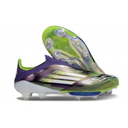 adidas F50 + FG Laceless Boots Purple Rush Ftwr White Lucid Lemon