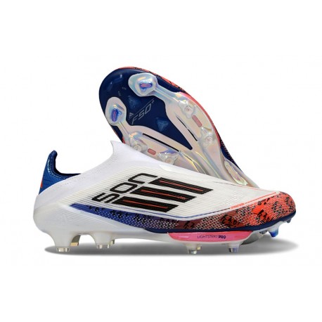 Adidas F50 Elite Laceless X Son FG White Black Bright Red