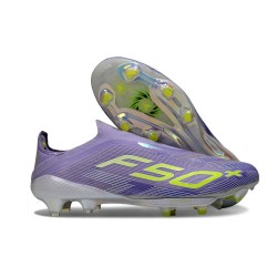 adidas F50 + FG Laceless Boots Purple Rush Lucid Lemon