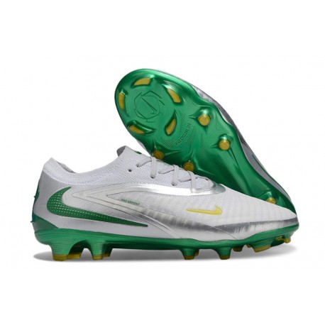 Nike Phantom 6 Elite FG Soccer Boots White Green Silver