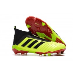 adidas Men's Predator 18+ FG Soccer Cleats - Yellow Black