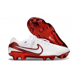 Nike Tiempo Legend X Elite FG White Bright Crimson
