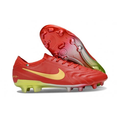 Nike Tiempo Legend X Elite FG Red Gold