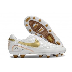 Nike Tiempo Legend X Elite FG R10 White Gold