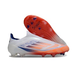 Adidas F50 Elite Laceless FG Advancement - White Solar Red Lucid Blue