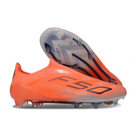 Adidas F50 Elite Laceless FG Orange Black
