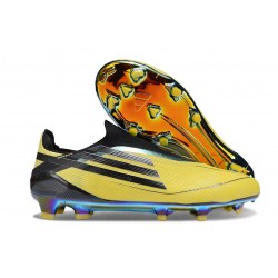 Adidas F50 Elite Laceless FG Yellow Black
