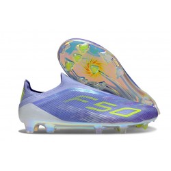 Adidas F50 Elite Laceless FG Purple Rush Lucid Lemon
