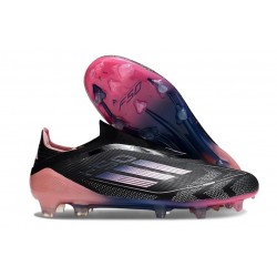 Adidas F50 Elite Laceless FG Black Pink