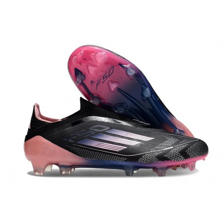 Adidas F50 Elite Laceless FG Black Pink