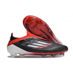 Adidas F50 Elite Laceless FG Black Red White