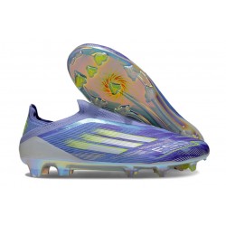 Adidas F50 Elite Laceless FG Violet Tone Lucid Lemon Purple Rush