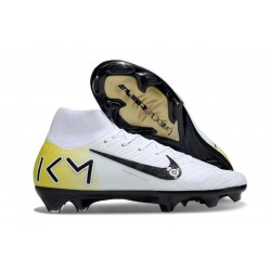 Nike Mercurial Superfly X Elite FG Cleats White Black Yellow