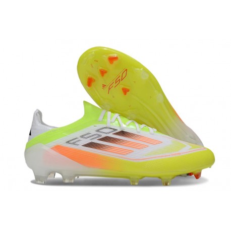 News adidas F50 Elite FG Boot Yellow White Orange