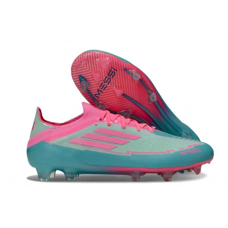 News adidas F50 Elite FG Boot X MESSI Flash Aqua Lucid Pink Lucid Cyan