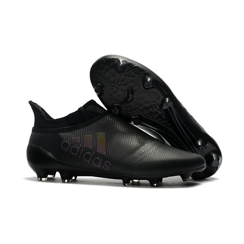 adidas Men's X 17+ PURESPEED FG Soccer Cleats - All Black