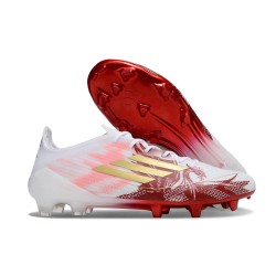 adidas F50 Elite FG Cleats Red White Gold