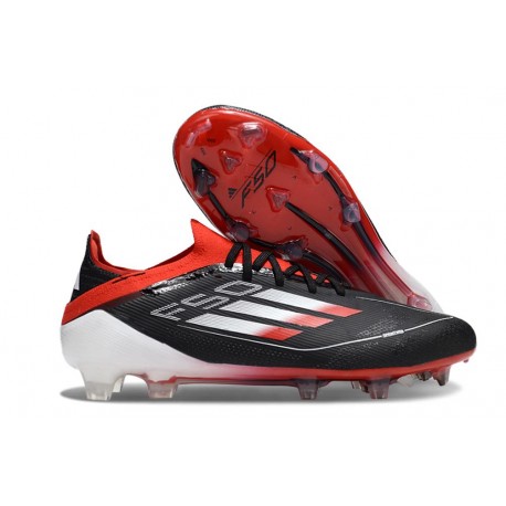 adidas F50 Elite FG Cleats Black Red White