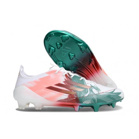 adidas F50 Elite FG Cleats Pink Green Red