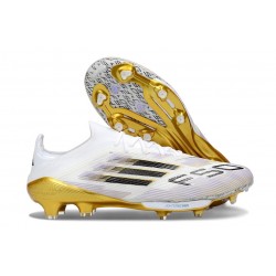 adidas F50+ Elite FG Shoes Ftwr White Black Gold Met