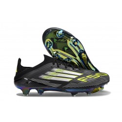 adidas F50+ Elite FG Shoes Core Black Iron Met. Lucid Lemon