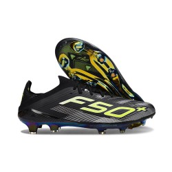 adidas F50+ Elite FG Shoes Core Black Iron Met. Lucid Lemon
