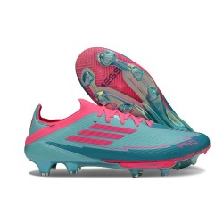 adidas F50+ Elite FG Shoes X MESSI Flash Aqua Lucid Pink Lucid Cyan