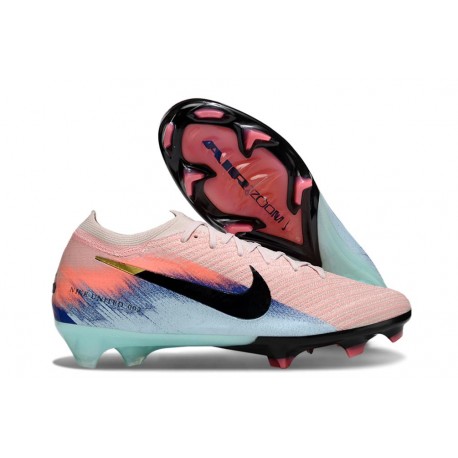 Nike Zoom Mercurial Vapor 16 Elite FG Cleats Orange Blue Black