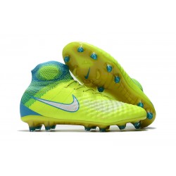 Nike Magista Obra II FG Men's Soccer Cleats - Yellow Green