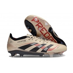 New adidas Predator Elite FG Shoes Platin Met Aurora Black Red