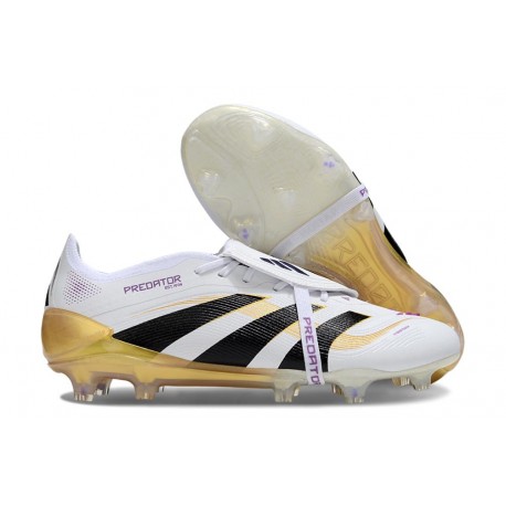 Adidas Predator Elite 25 Fold-Over Tongue Fg White Core Black Met Gold